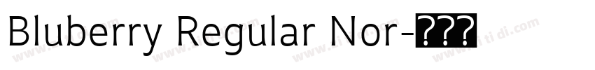 Bluberry Regular Nor字体转换